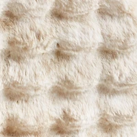Large Arctic Ivory Plush Textured Faux Fur Kids Lounge Nod Chair Cover