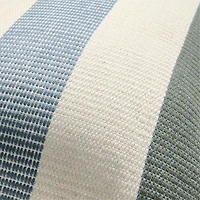 Tonal Textured Stripes 22"x15" Blue Indoor/Outdoor Throw Pillow