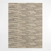 Udaipur Textured Wool Handwoven Grey Area Rug 8'x10'