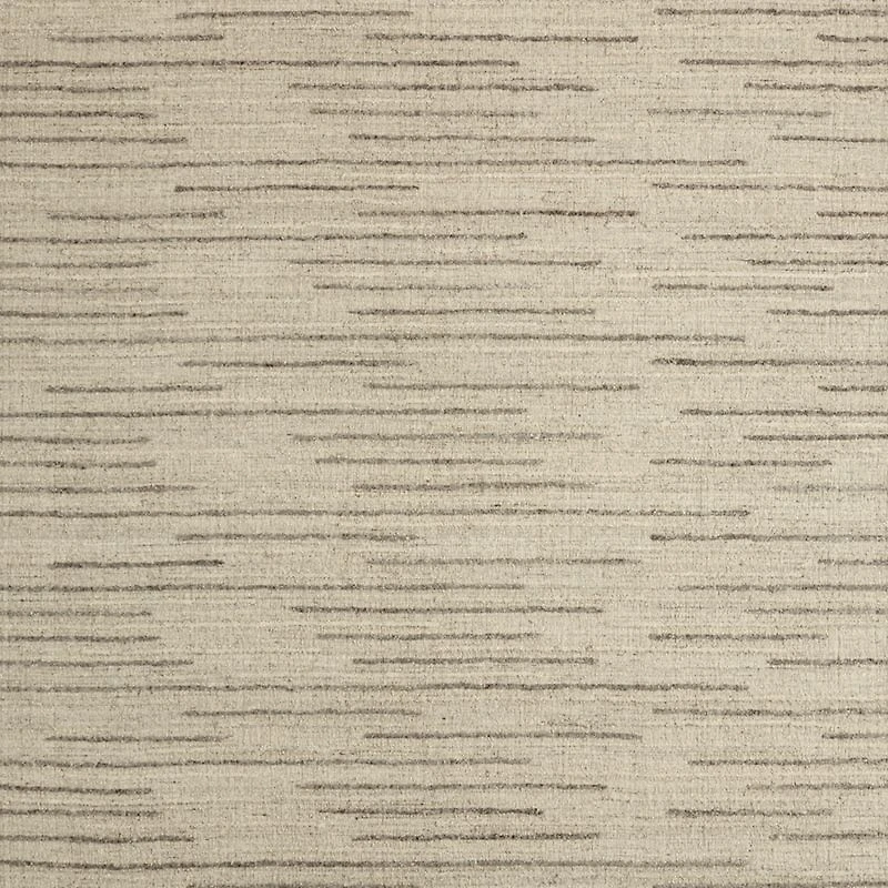 Udaipur Textured Wool Handwoven Stone Grey Area Rug 6'x9'