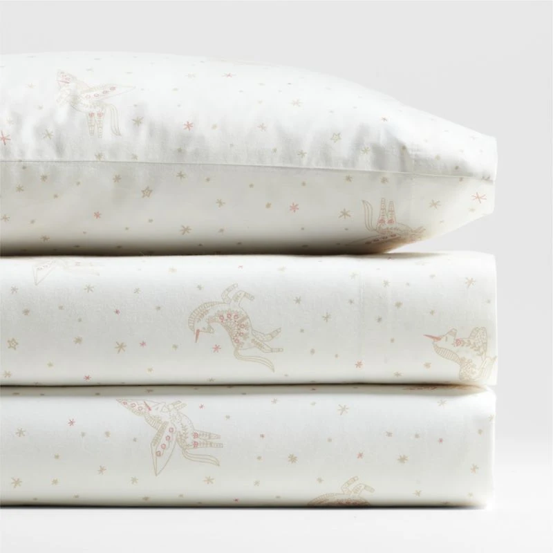 Stay Cool Unicorn Dreams Organic Cotton Toddler Sheet Set