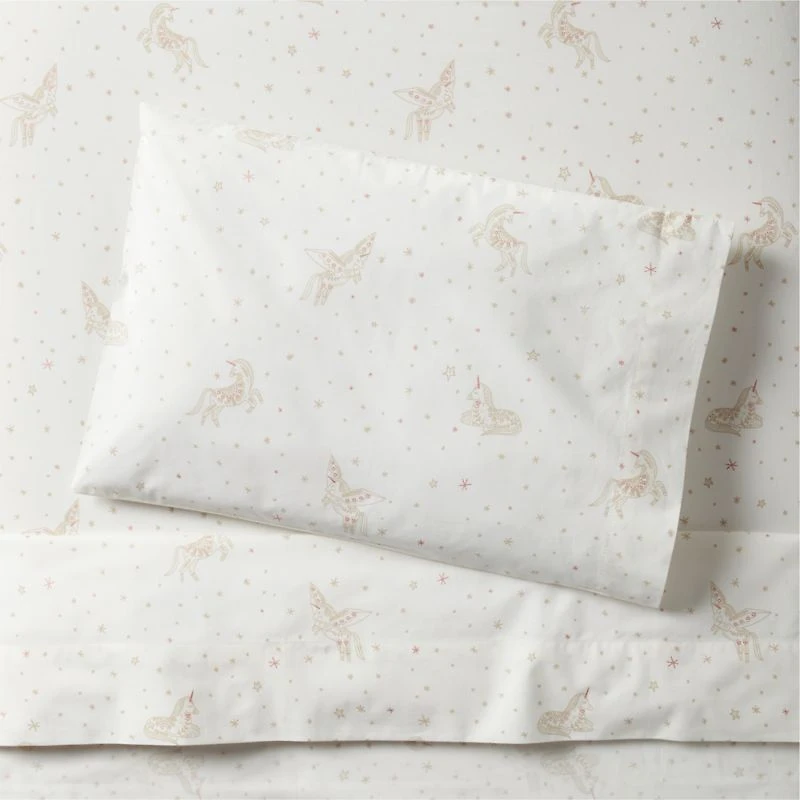 Stay Cool Unicorn Dreams Organic Cotton Toddler Sheet Set