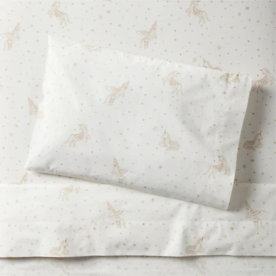 Stay Cool Unicorn Dreams Organic Cotton Toddler Sheet Set
