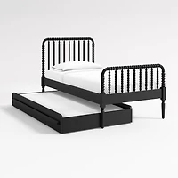 Black Twin Kids Trundle Bed