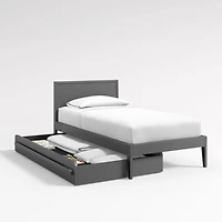Charcoal Kids Twin Trundle Bed