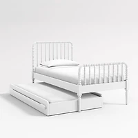 Kids White Twin Trundle Bed