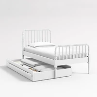 Kids White Twin Trundle Bed