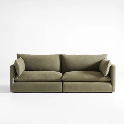 Unwind Modular -Piece Slipcovered Sectional Sofa