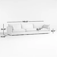 Unwind 3-Piece Slipcovered Sectional