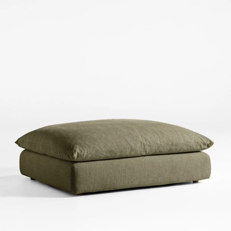 Unwind Slipcovered Ottoman