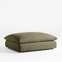 Unwind Slipcovered Ottoman