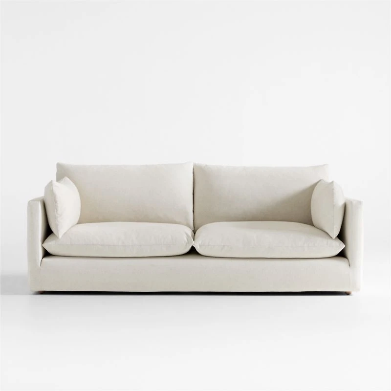 Unwind Slipcovered 92" Sofa