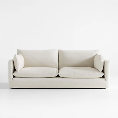 Unwind Slipcovered 92" Sofa