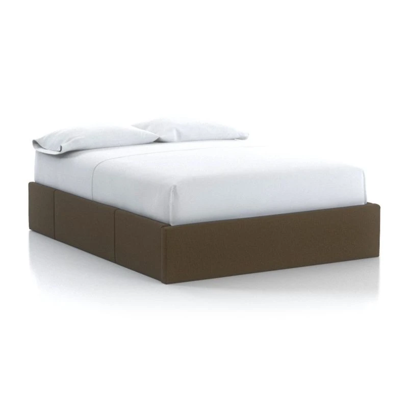 Queen Upholstered Storage Base Bark