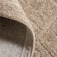 Valencia Wool Handwoven Sandstone Brown Area Rug 8'x10'