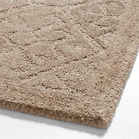 Valencia Wool Handwoven Sandstone Brown Area Rug 8'x10'