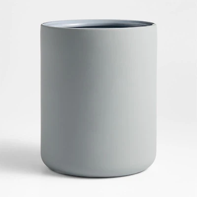 Varick Blue Silicone Coated Trash Can