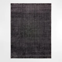 Vaughn Performance Wool-Blend Handwoven Black Area Rug 8'x10'