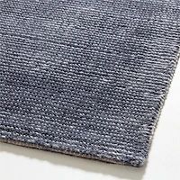 Vaughn Performance Wool-Blend Handwoven Blue Area Rug 6'x9'