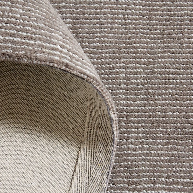 Vaughn Performance Wool-Blend Handwoven Grey Area Rug 8'x10'