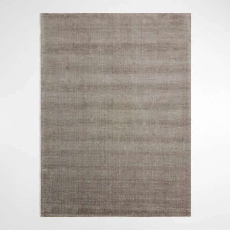 Vaughn Performance Wool-Blend Handwoven Grey Area Rug 8'x10'