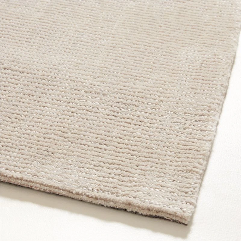 Vaughn Performance Wool-Blend Handwoven Ivory Area Rug 8'x10'