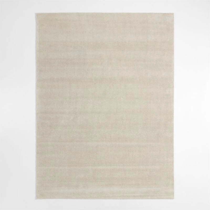 Vaughn Performance Wool-Blend Handwoven Ivory Area Rug 8'x10'