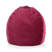 Large Pink Velvet Bean Bag Chair