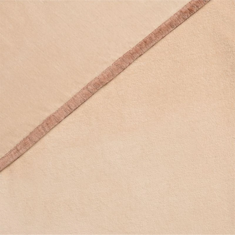 Elegant Pink Organic Cotton Velvet Light Blocking Window Curtain Panel 44"x63"