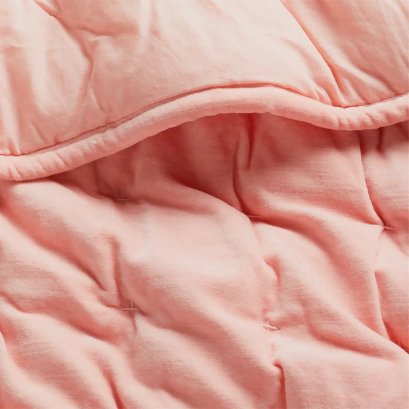 Pink Velvet Baby Crib Quilt