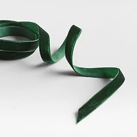 Green Velvet Holiday Ribbon