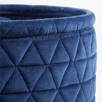 Navy Velvet Kids Storage Bin