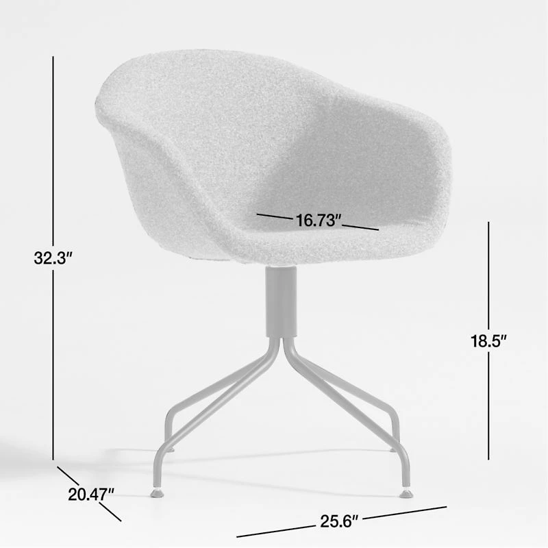 Veneto Modern Green Swivel Office Chair