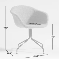 Veneto Modern Green Swivel Office Chair