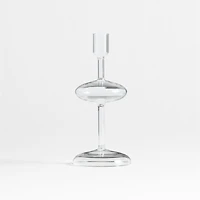 Venezia Small Clear Glass Taper Candle Holder