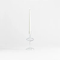 Venezia Small Clear Glass Taper Candle Holder