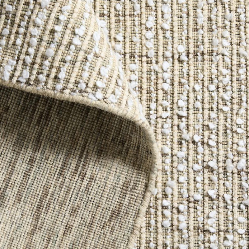 Venice Performance Wool Blend Handwoven Multicolor Green Area Rug 6'x9'