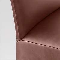 Venn Burgundy Leather Counter Stool