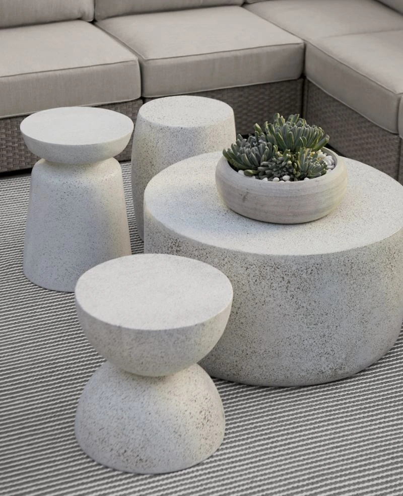 Crest Outdoor Garden Stool Side Table