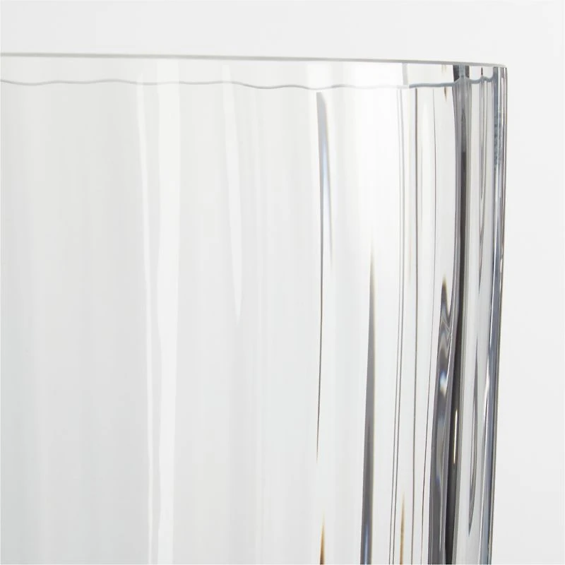 Venus Fluted Glass Hurricane Candle Holder 15"