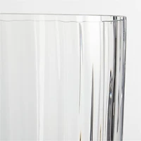 Venus Fluted Glass Hurricane Candle Holder 15"