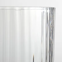 Venus Fluted Glass Hurricane Candle Holder 15"
