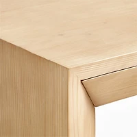 Vernon Natural Wood Side Table with Drawer, Set of 2