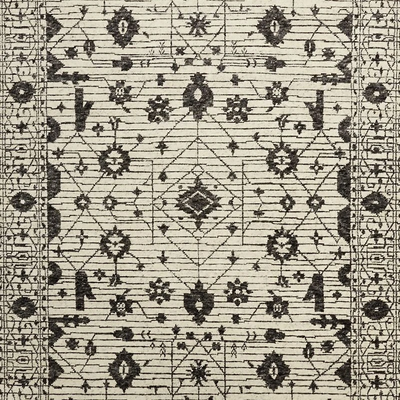 Verona Wool Hand-Knotted Ivory Area Rug 6'x9'