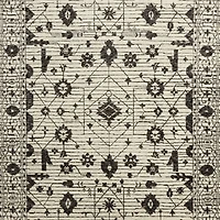 Verona Wool Hand-Knotted Ivory Area Rug 6'x9'