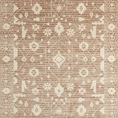 Verona Wool Hand-Knotted Rust Area Rug 6'x9'
