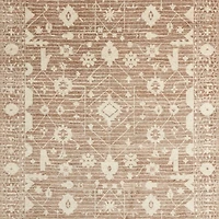 Verona Wool Hand-Knotted Rust Area Rug 6'x9'