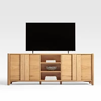 Vertex Natural 82" Storage Media Console
