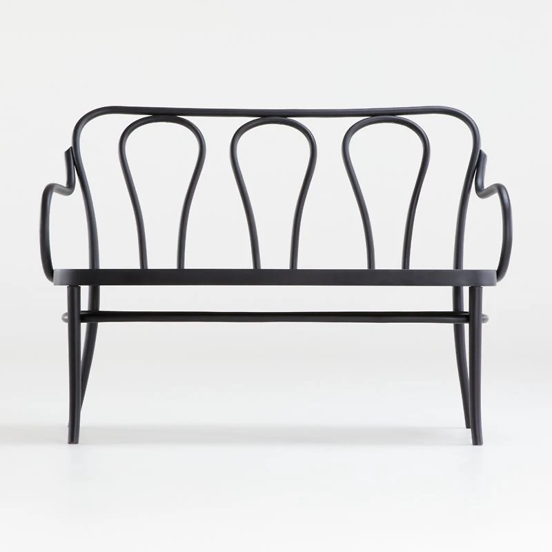Vienna Matte Black Bench