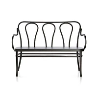 Vienna Matte Black Bench